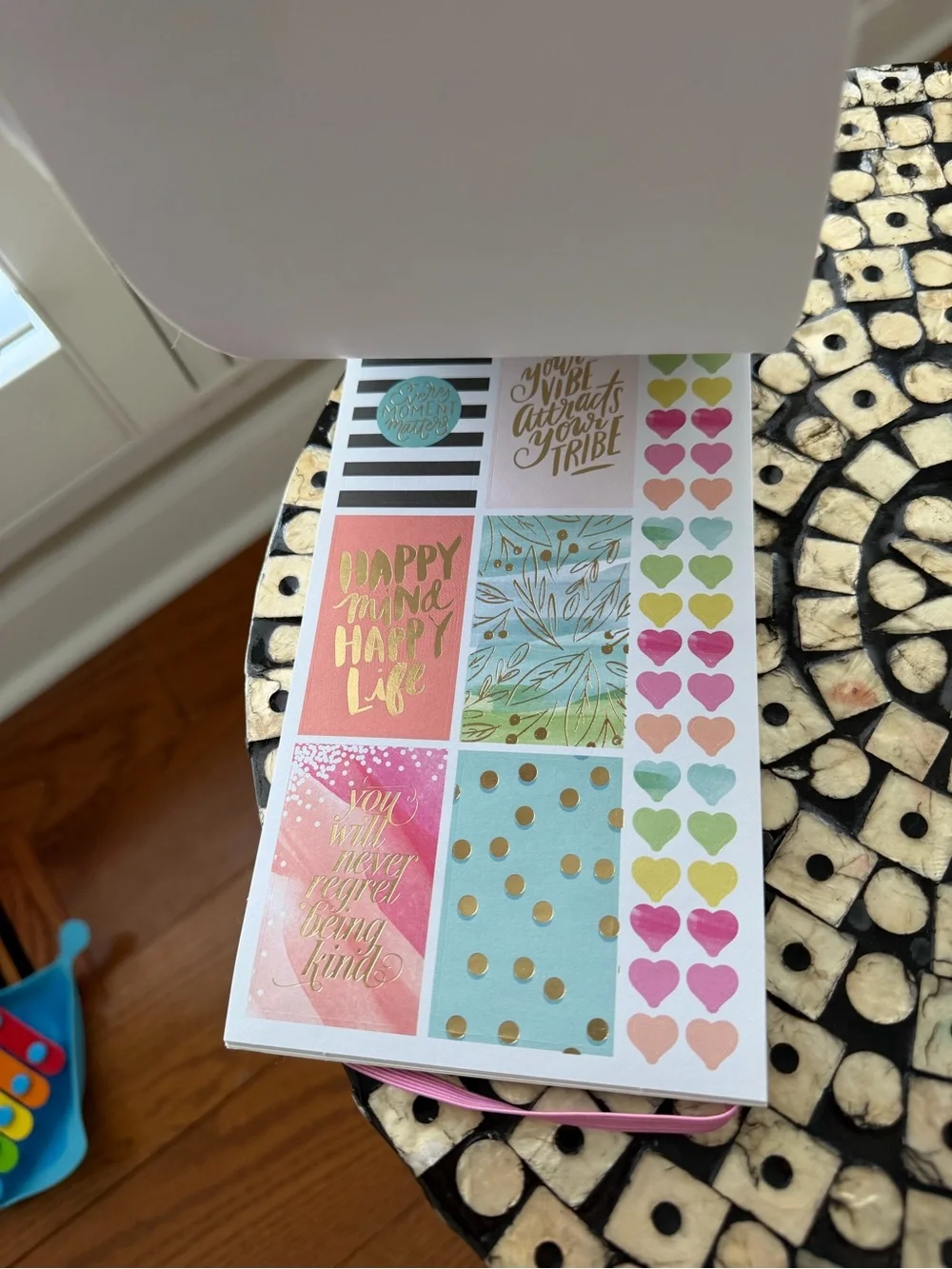 2 Happy Planner Decorative Sticker Pads.  Holiday/Seasonal and Watercolor themes